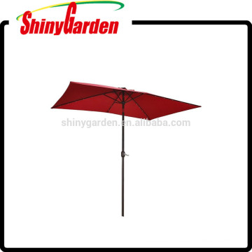 10' x 6.5' Rectangular Solar Powered LED Lighted Patio Umbrella